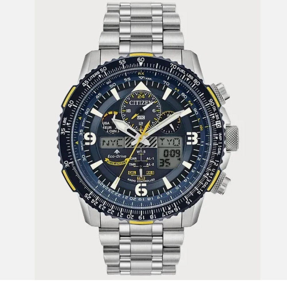 CITIZEN ECO DRIVE MAN'S PROMASTER BLUE ANGELS SKYHAWK A-T WATCH JY8078-52L